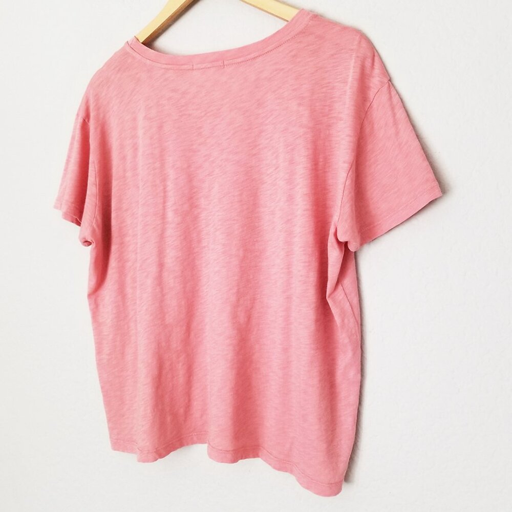Anthropologie Sundry Tee T Shirt 100% Pima Cotton Let Love Win Embroidery Top M - Picture 4 of 14